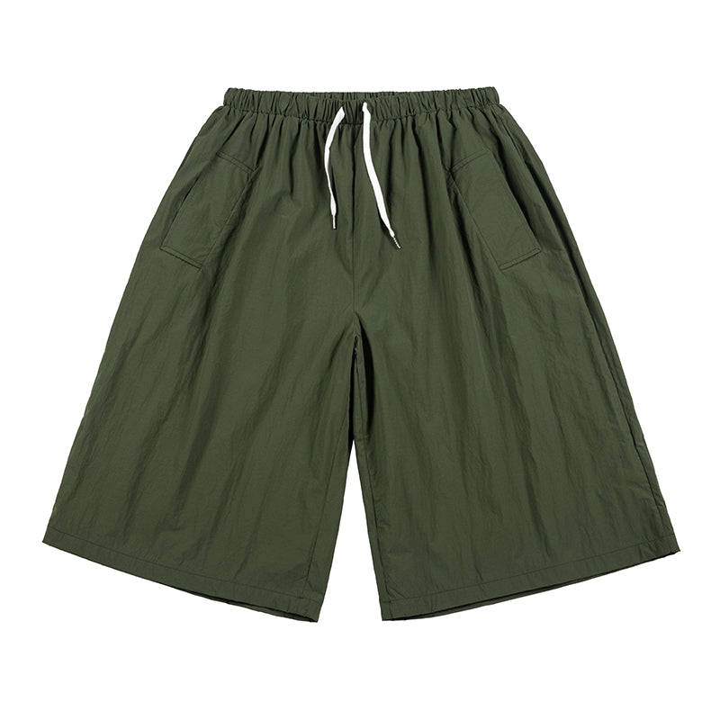 NOEARS Japanese Retro Loose Quick-drying Cropped Pants