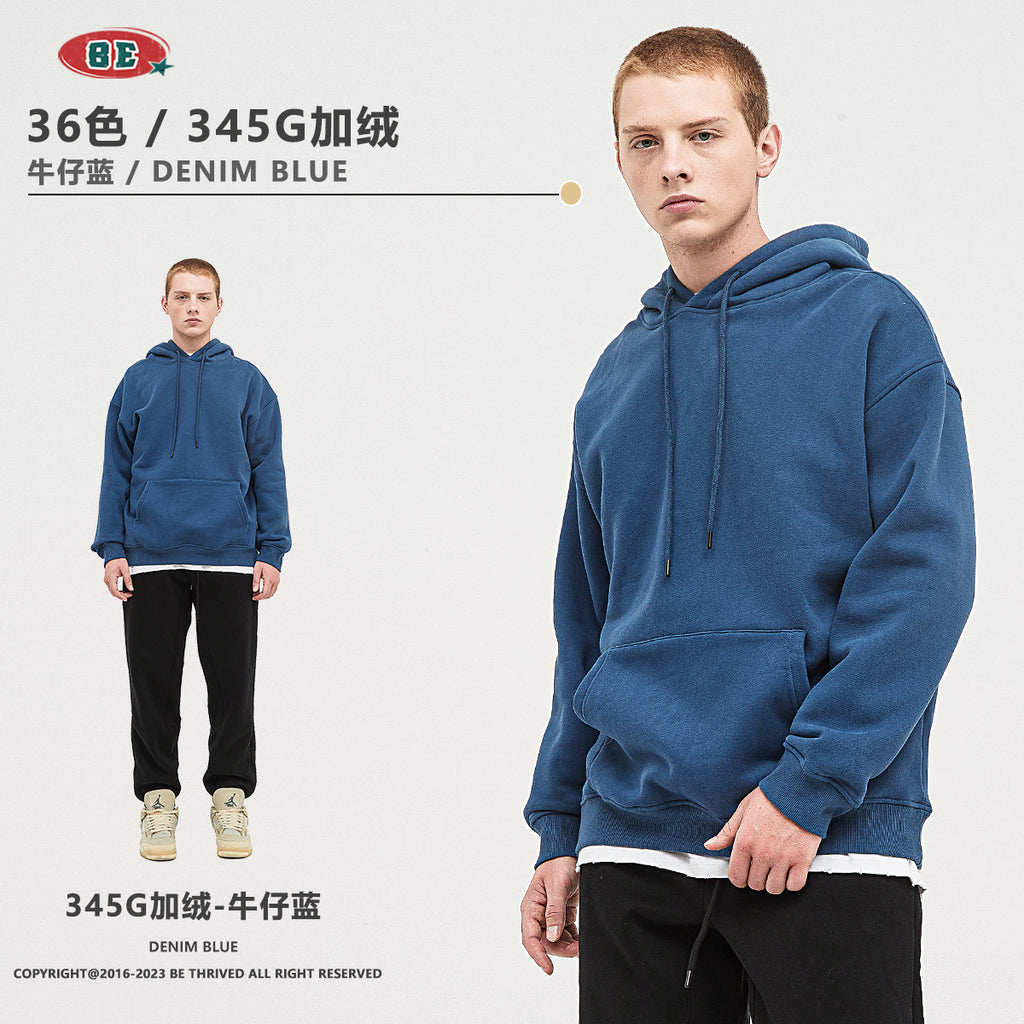 *BEST SELLING* BE 345g Loose Fit fleece hoodie (17-32)