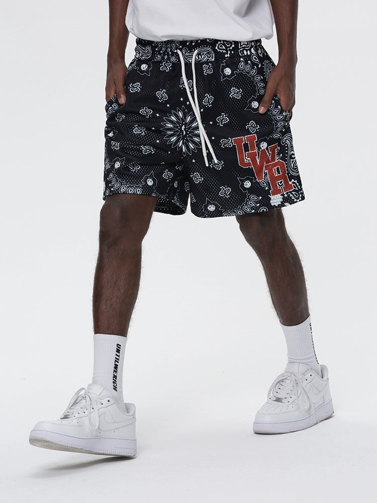 UNTILWERICH Quick-drying Sports Training Five-point Basketball Pants