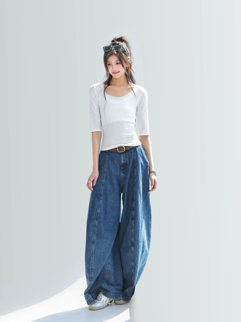 CHANT2nd Tencel Wool Casual Middle Sleeve Tee