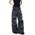 BLACKLISTS Heavy Industry Old Multi-pocket Tooling Jeans
