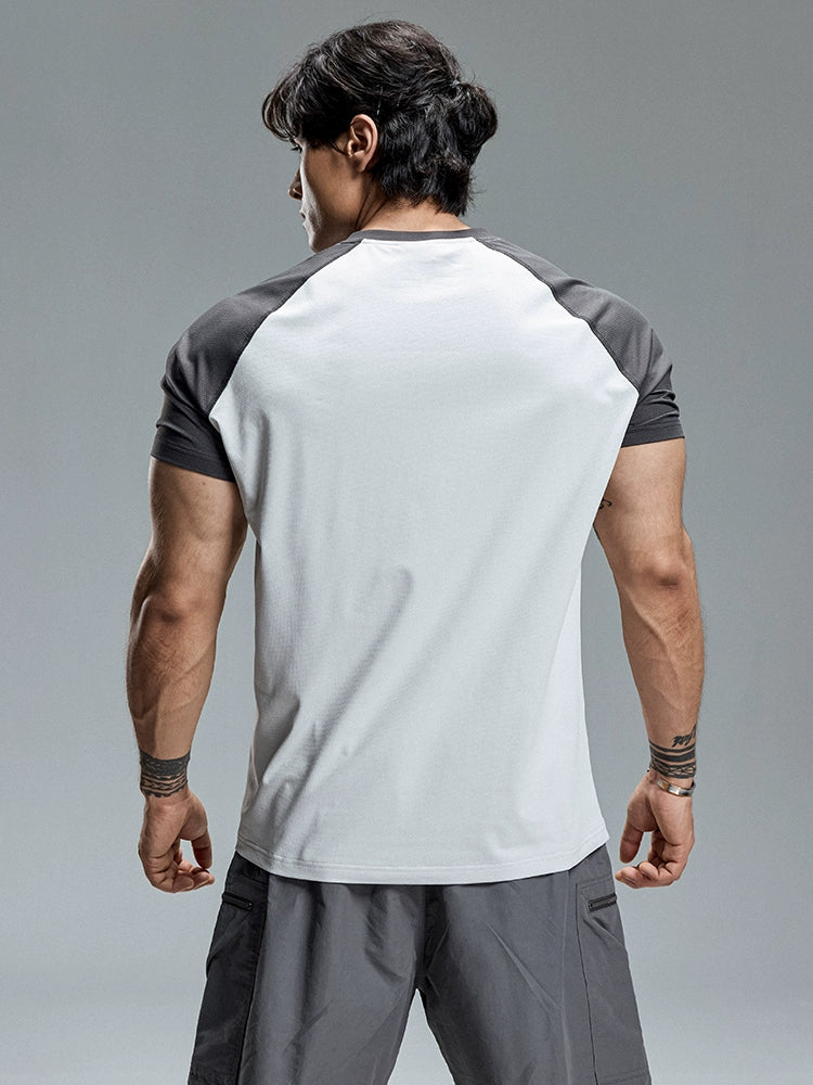 Muscle Dog American V-neck Sports Padded Casual Tee