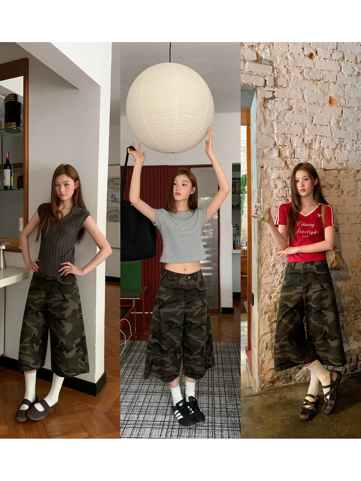 KANO Retro Pouch Camouflage Jeans