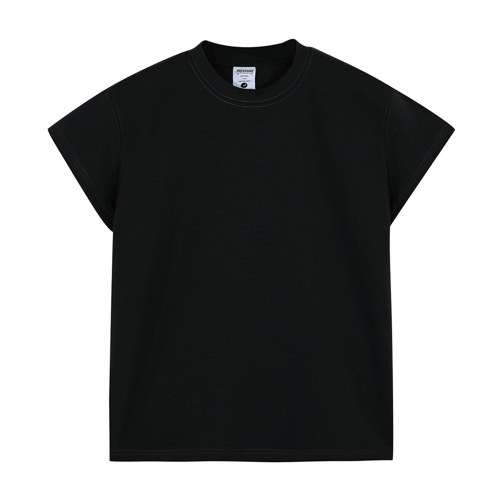 BLACKLISTS American Front Shoulder Solid Color Tee
