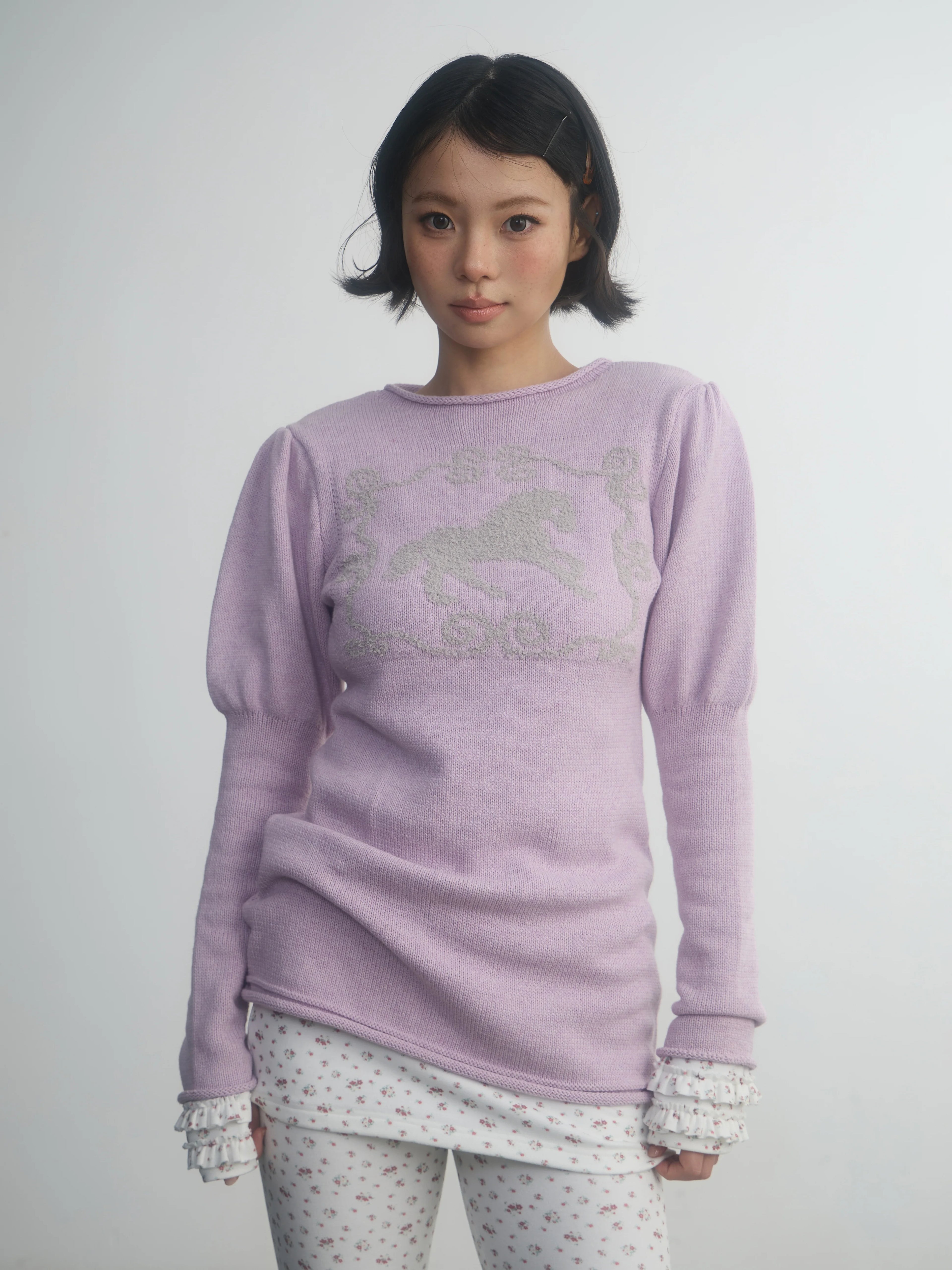 In Two Twos Fake Two Medium and Long Pony Sweaters