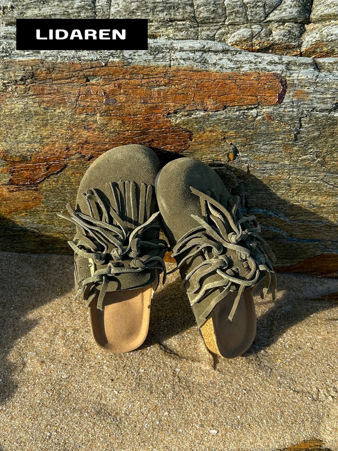 Lidaren Produced Versatile Retro Casual Thick Bottom Baotou Slippers