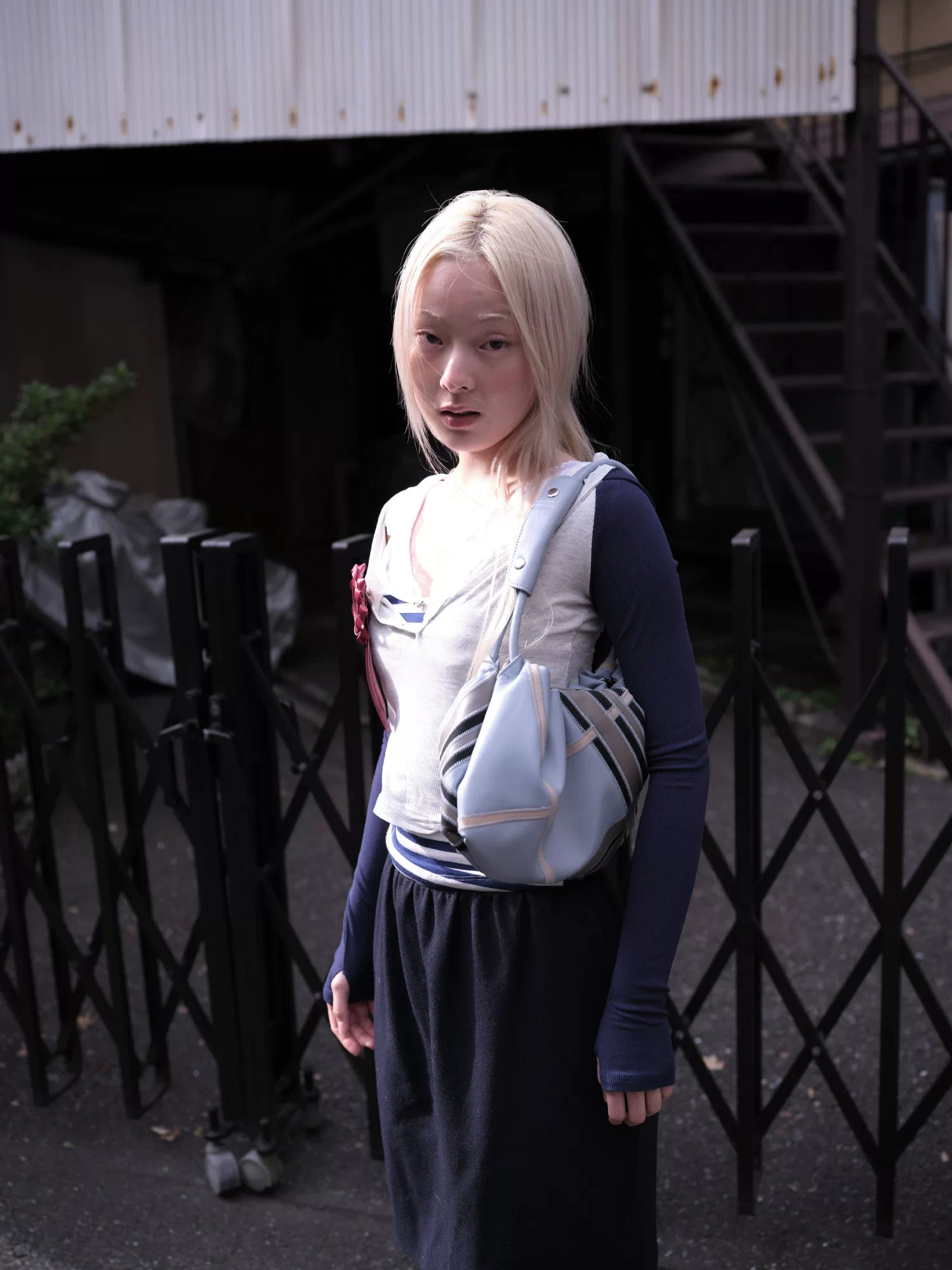 ECODAY Soft Pattern Flat Moon Premium Sense Underarm Shoulder Bag