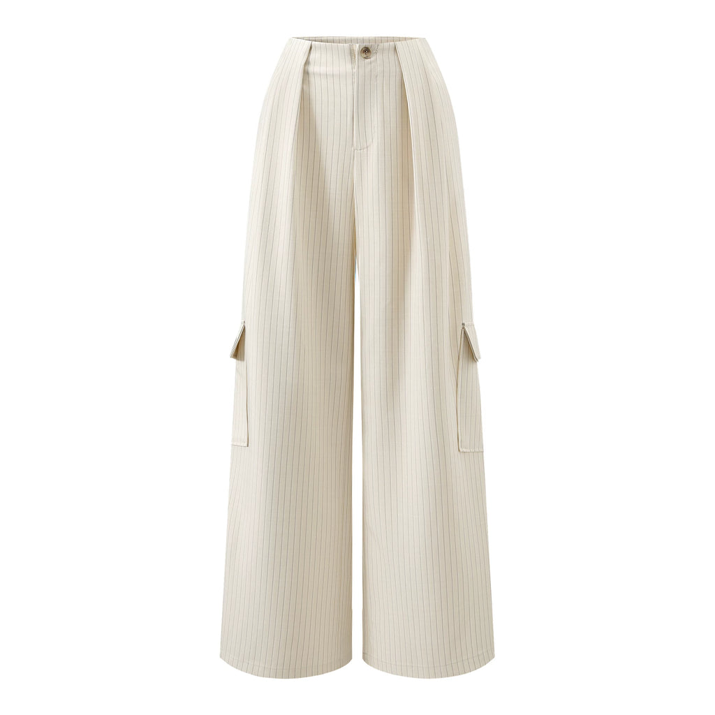 Barb Chill Sleeveless Tank Top Striped Wide Leg Pants Set