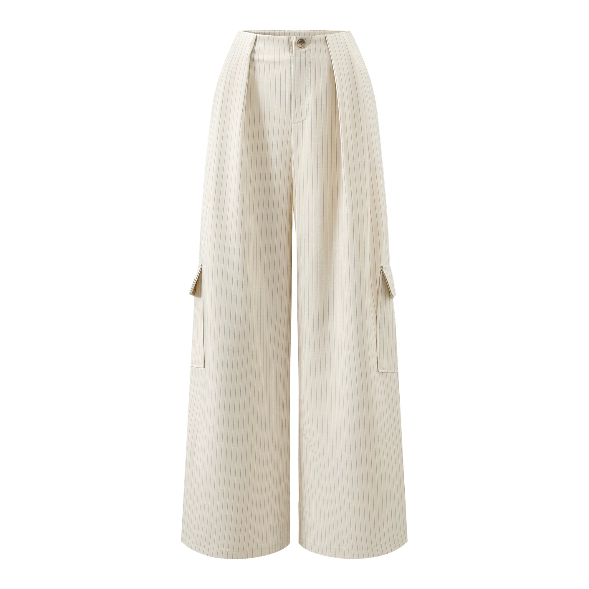 Barb Chill Sleeveless Tank Top Striped Wide Leg Pants Set