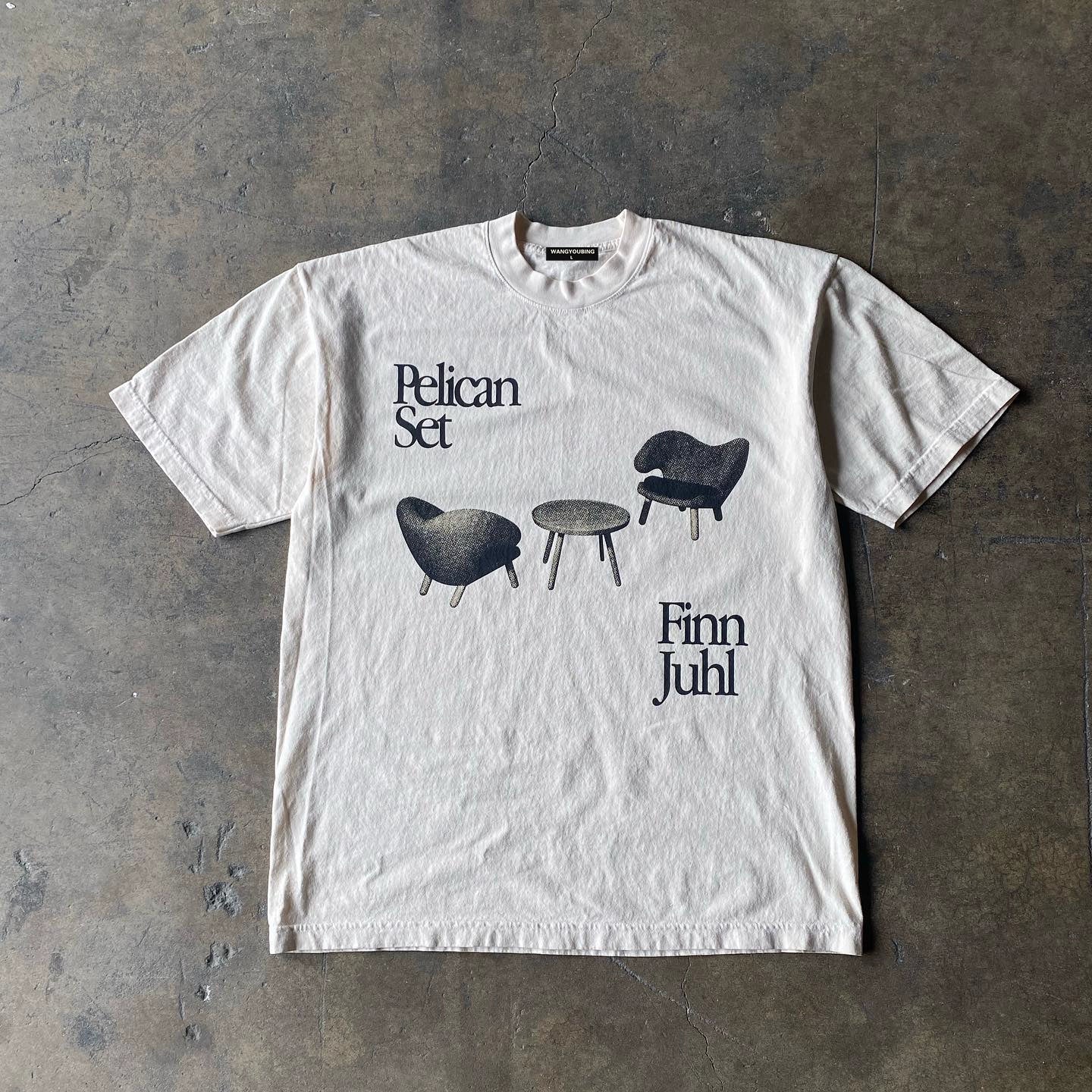 Wang Youbing Studio! Pelican Set 220g 100% Cotton Tee