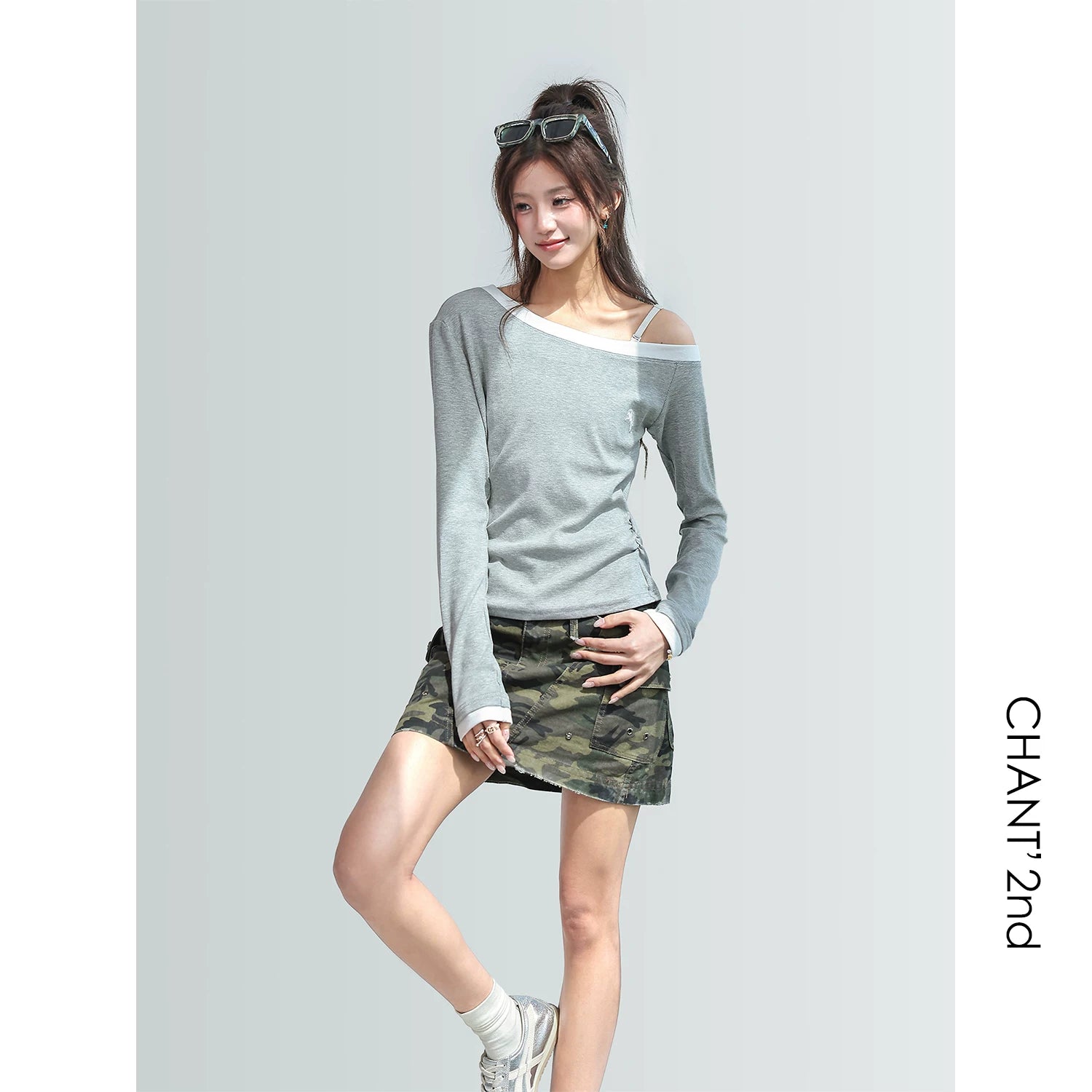 CHANT2nd Splicing Slant Shoulder Slim Sleeve