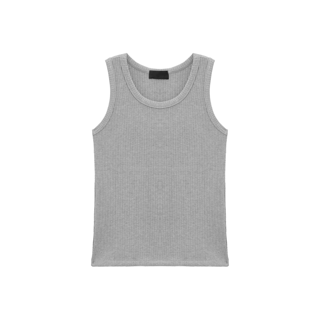 TURNTIDE Crew Neck Pit Strip Knitted Sleeveless Sports Vest