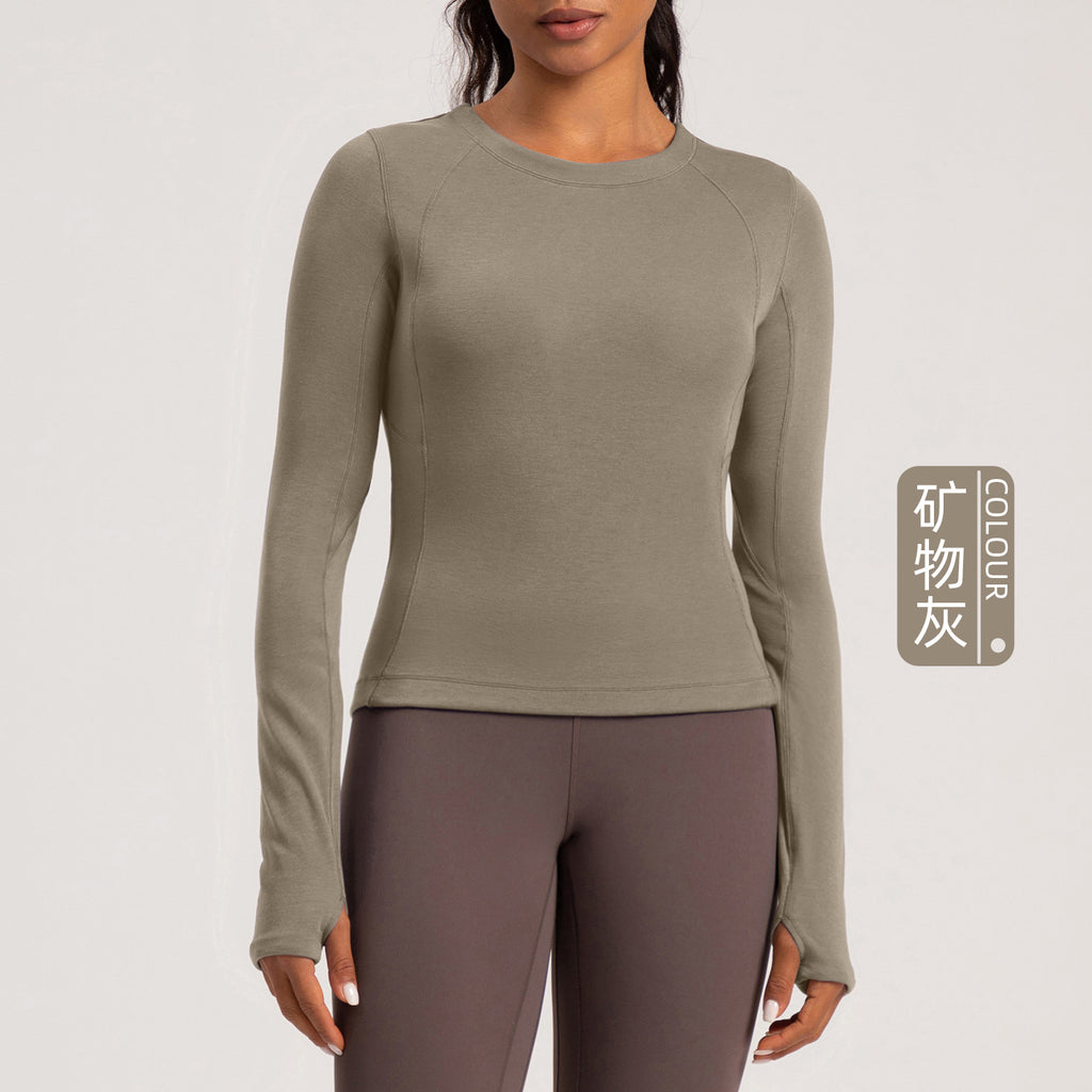 Athena Lulu Crew Neck Skinny Long Sleeves