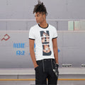 DND4DES Punk Portrait Alphabet Print Slim Tee