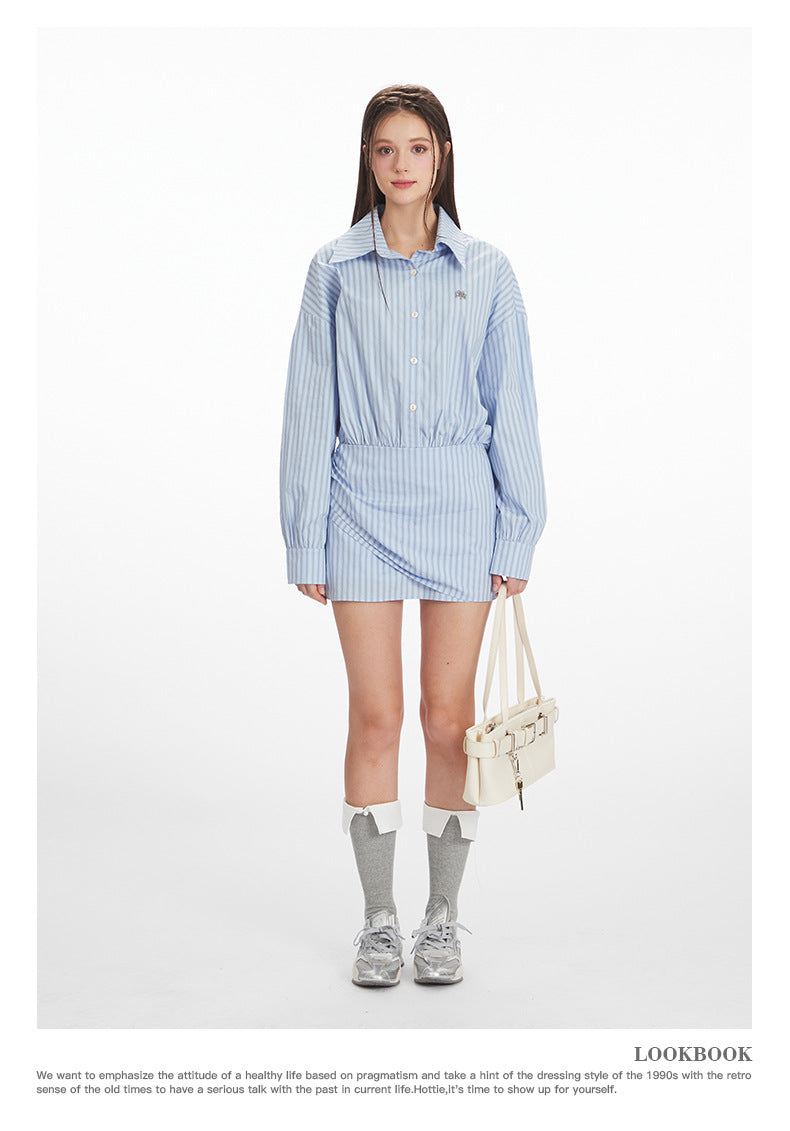 Nariele Waist Striped Onesie