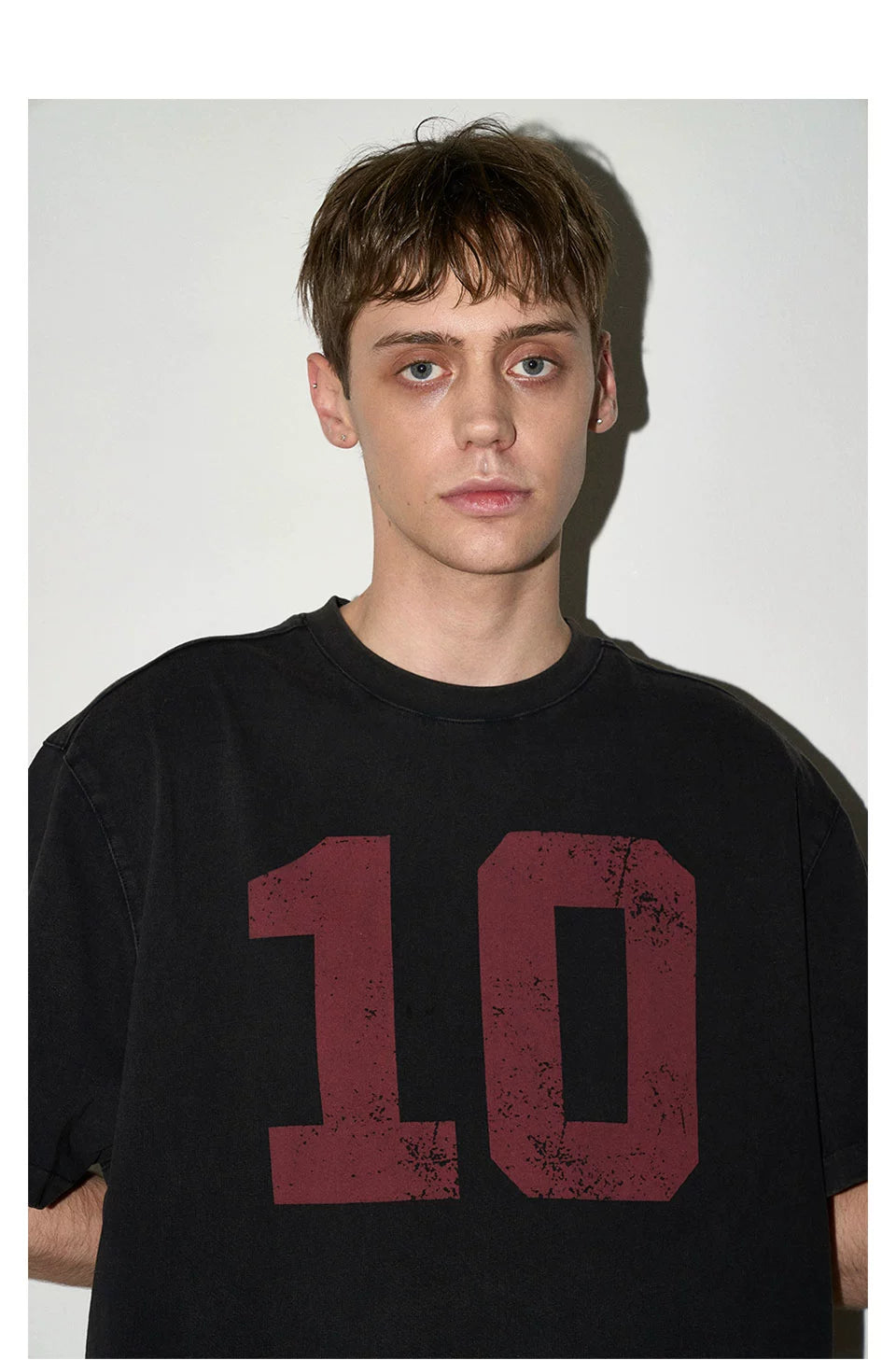 PARTIMENTO Retro Washed Batik Digital Printing Tee