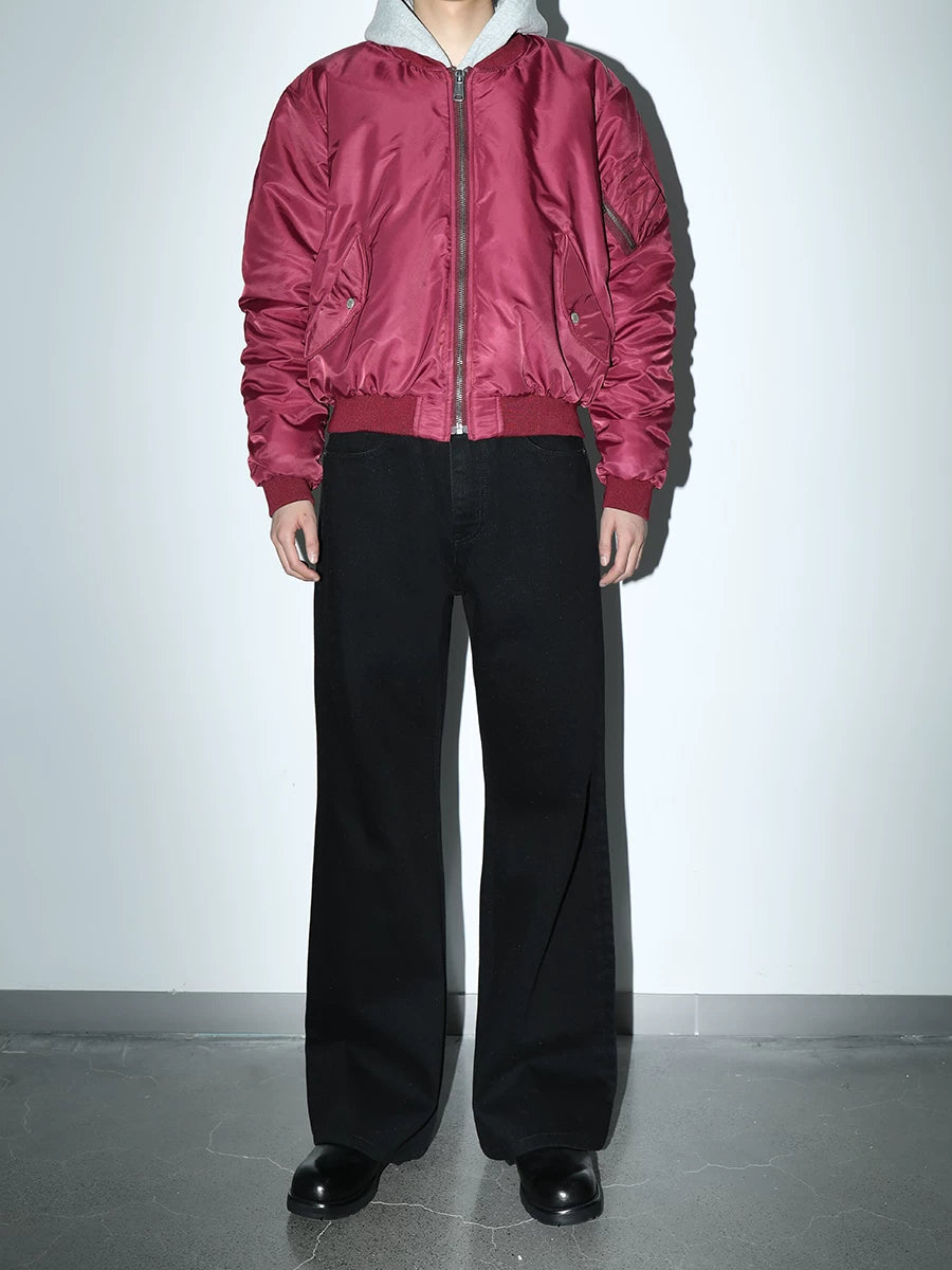 PLUS NO LOGO Micro-straight Tube Five-button Jeans