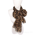 YORSOY Retro Fashionable Leopard Print Silk Scarf