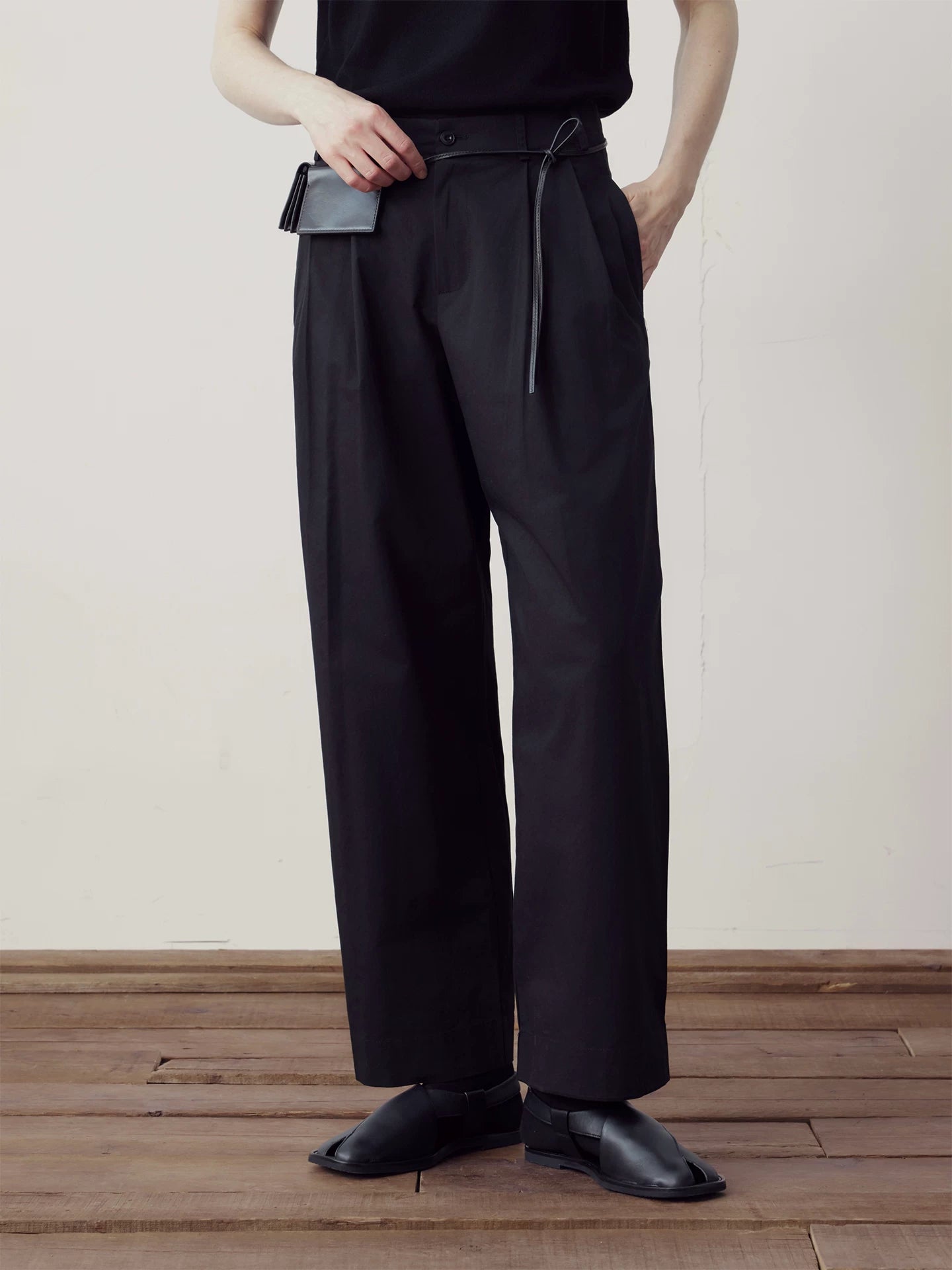 COLN Wide-leg Versatile Casual Pants