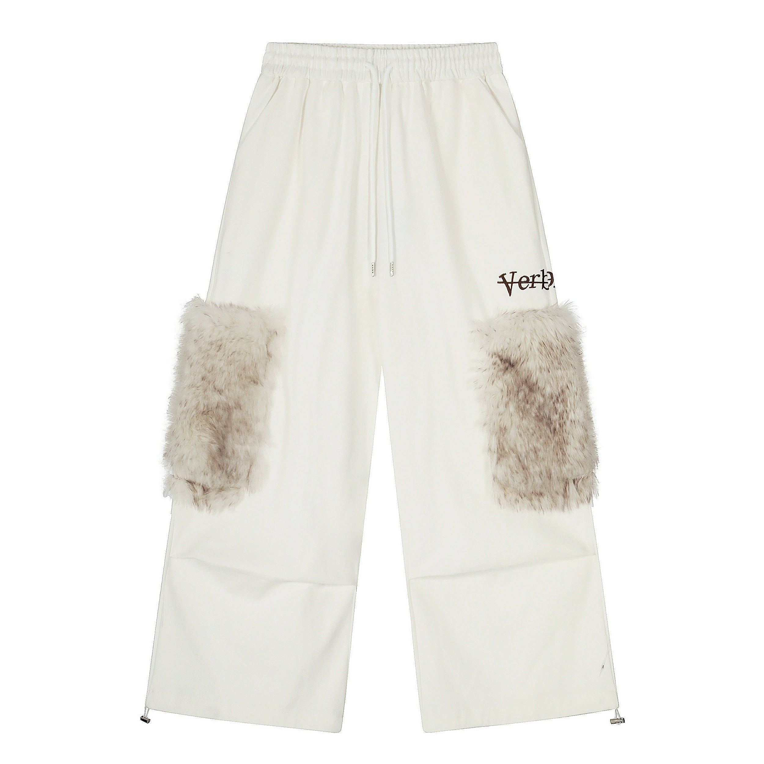 BLACKLISTS Vintage Plush Large Pocket Pleated Wide Leg Pants