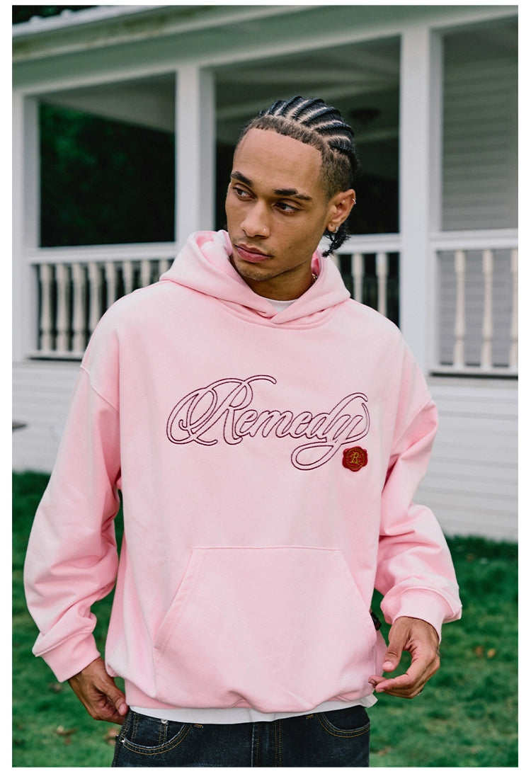 Remedy Vintage Embroidered Hooded Sweater