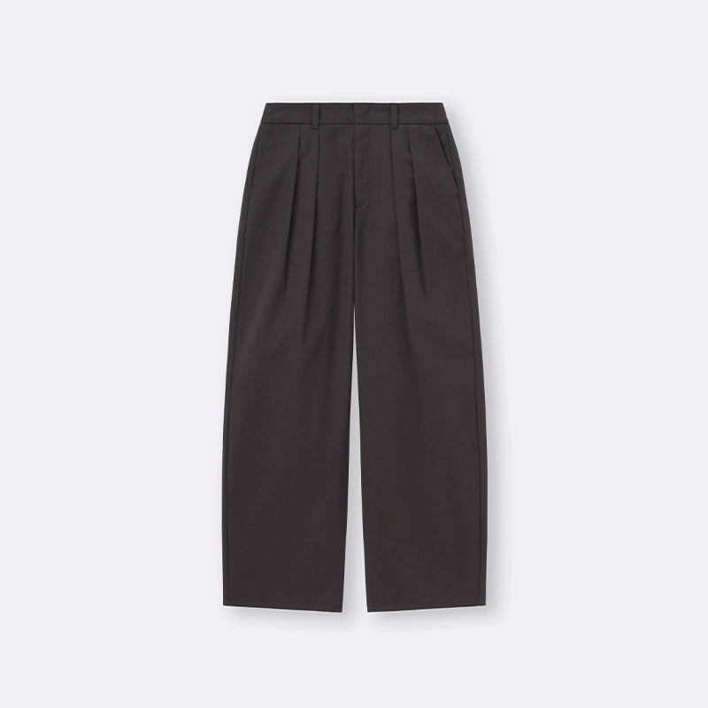GU Barrel Pleated Pants Loose Scimitar Pants