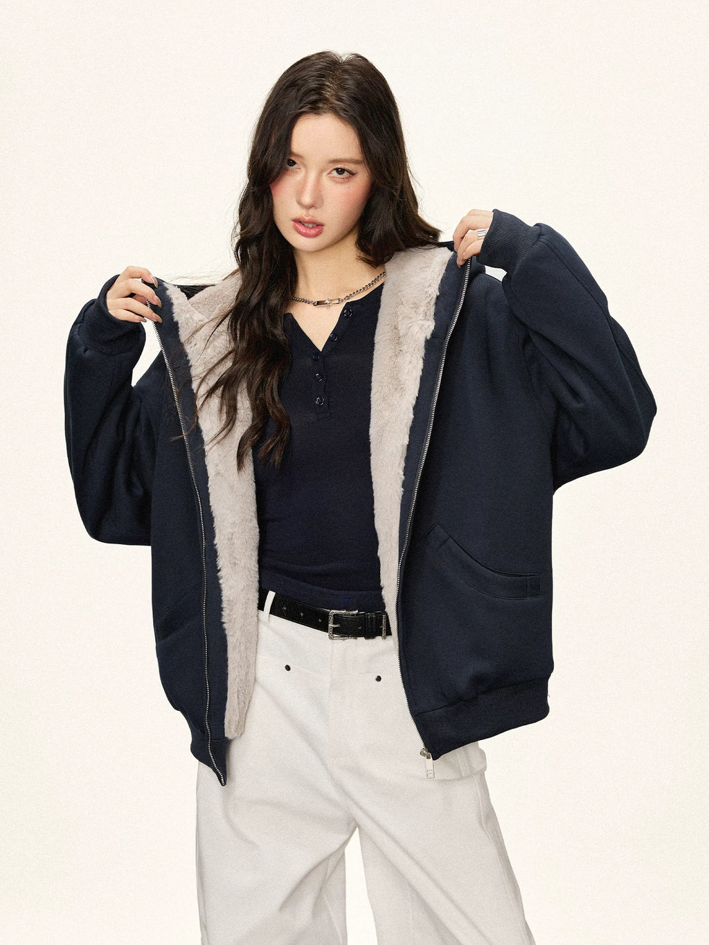 Cherry Melody Retro Premium Sense Loose Versatile Velvet Jacket
