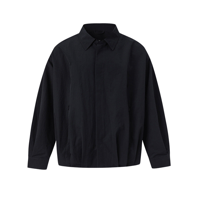 UNF Three-dimensional Pleated Loose Long-sleeved Shirt Jacket