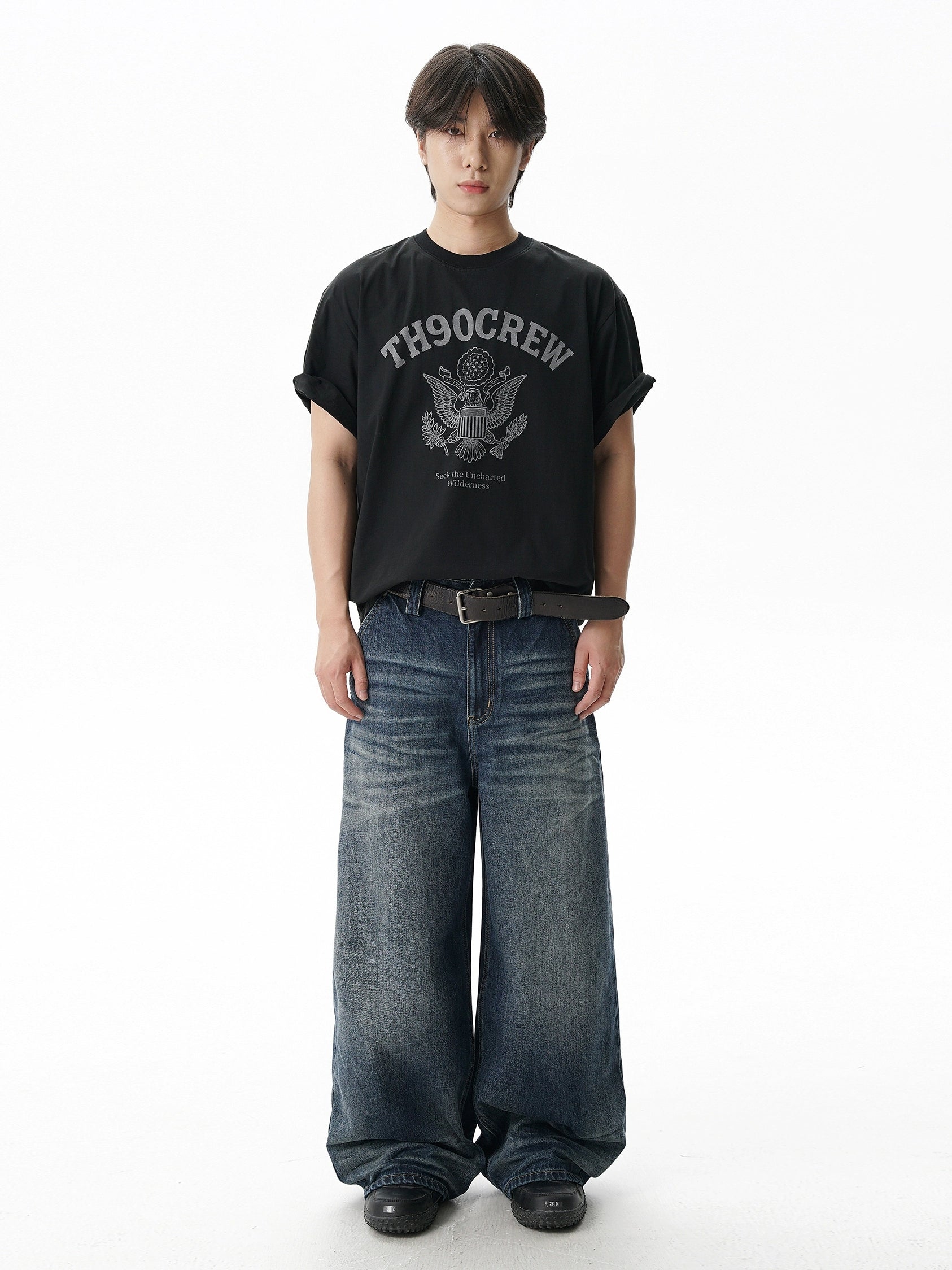 TH90 Eagle Badge Retro Slim Tee