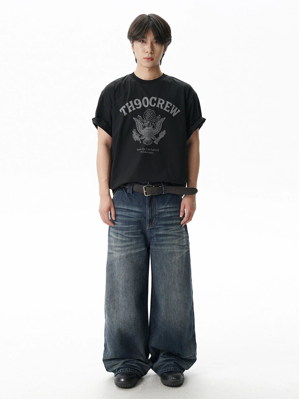 TH90 Retro Badge Slim Loose Tee