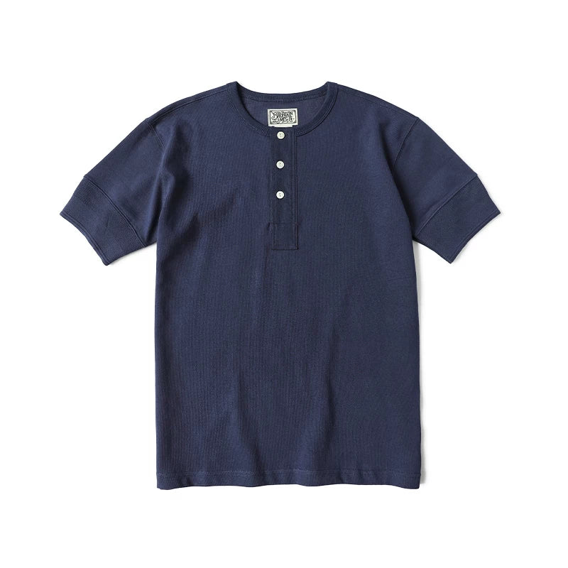 BRONSON Vintage Henry Collar Bottom Casual Tee