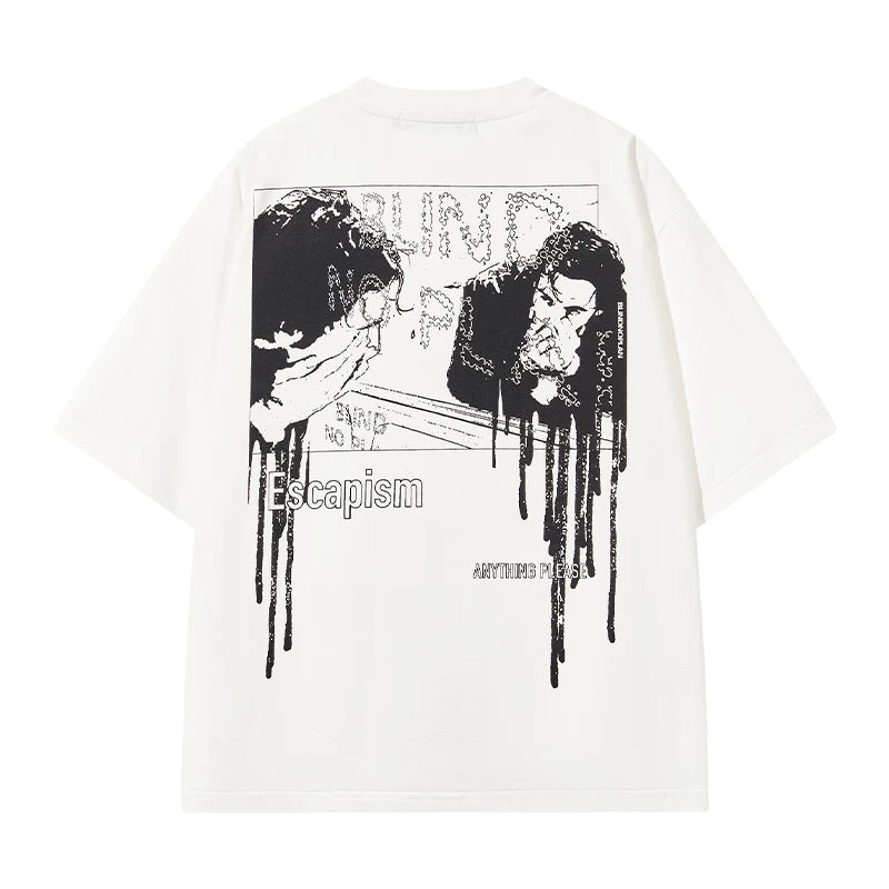 BLINDNOPLAN Loose Graffiti Print Tee