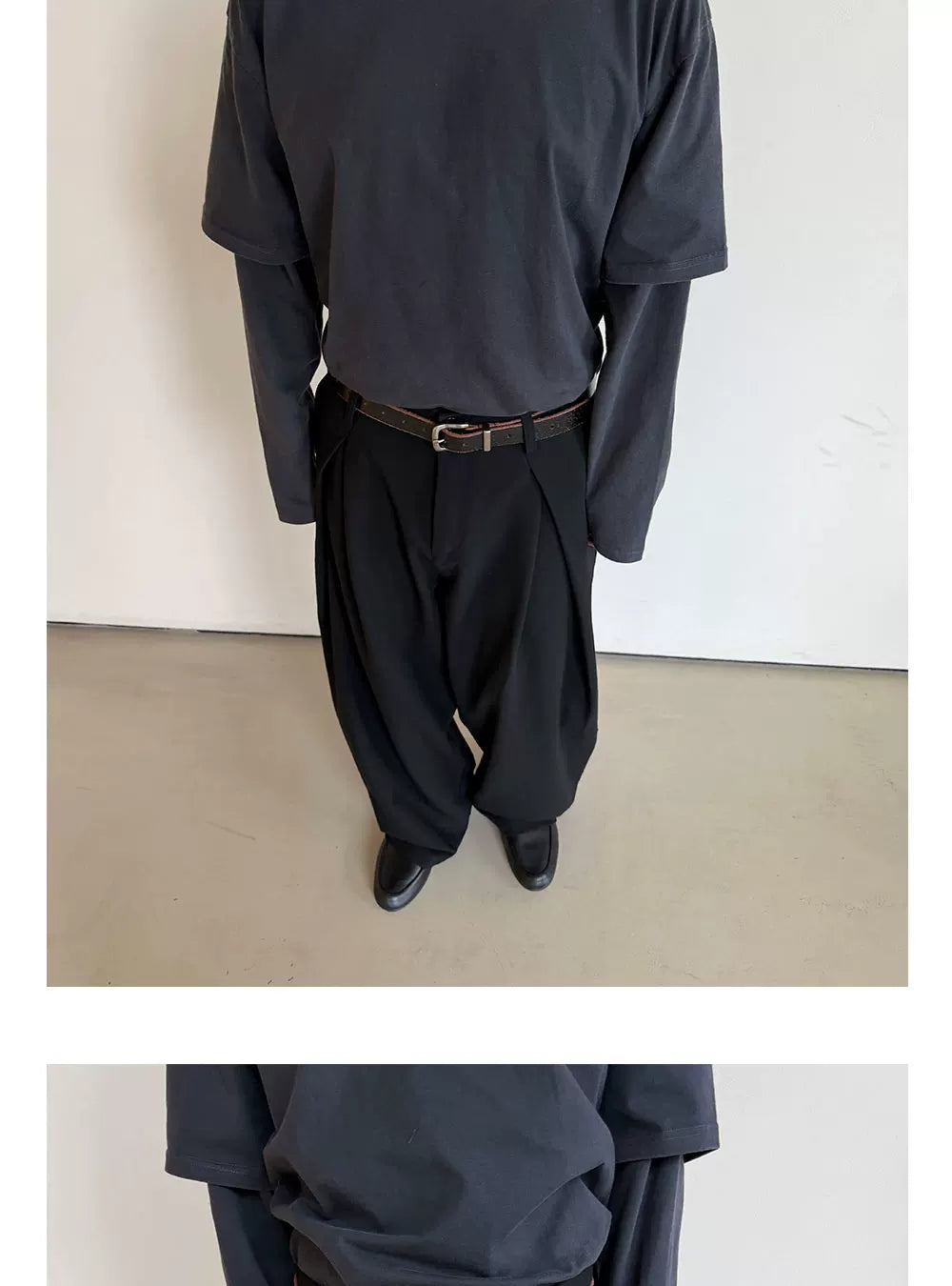 Anniehall Loose Drape Casual Trousers