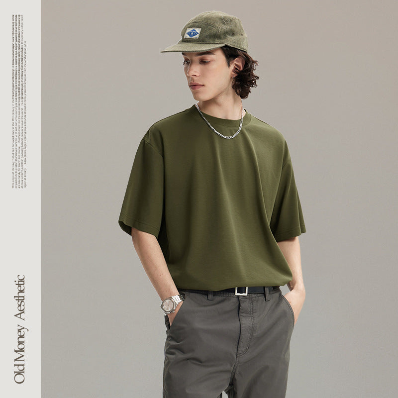 (Clearance) INF OLD MONEY Simple Basic Versatile Short Sleeve Tee