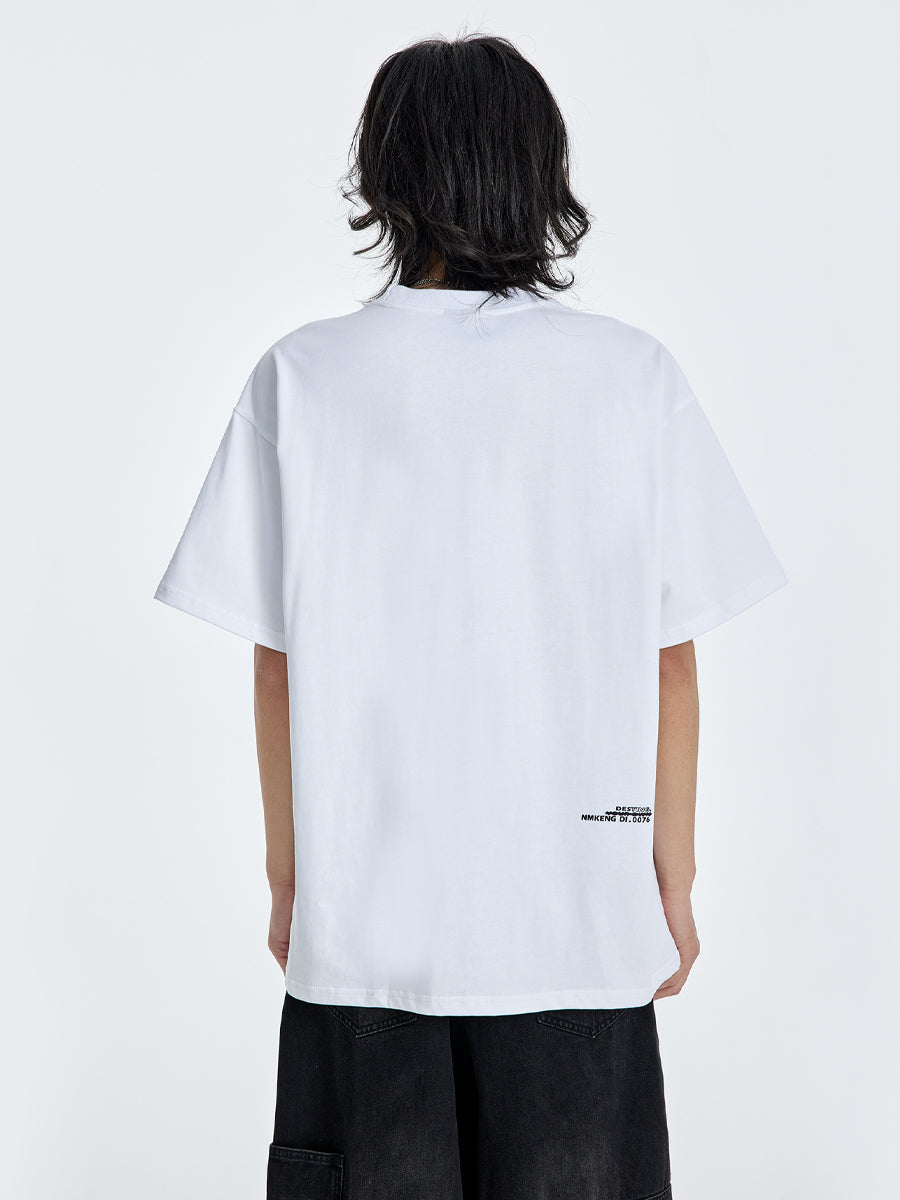 The 76th human NMK Letter 100% Cotton Tee