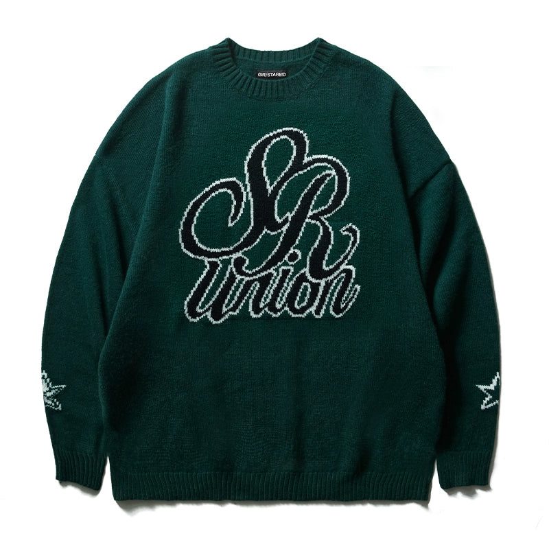 STA X RMD SR Double Star Flower Knitted Sweater