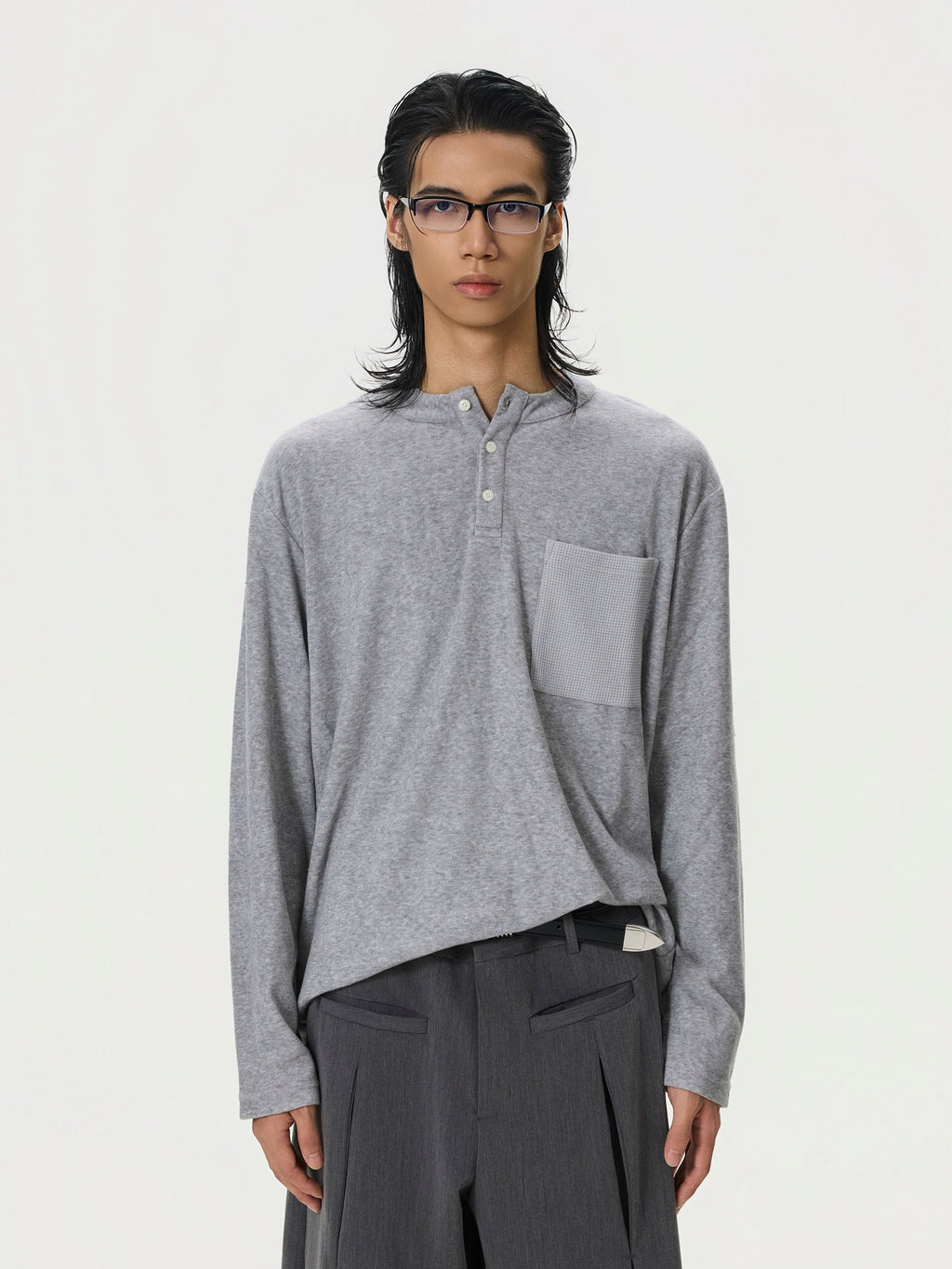 BTSG Soft Waxy Loose Woolen Inner Long Sleeve