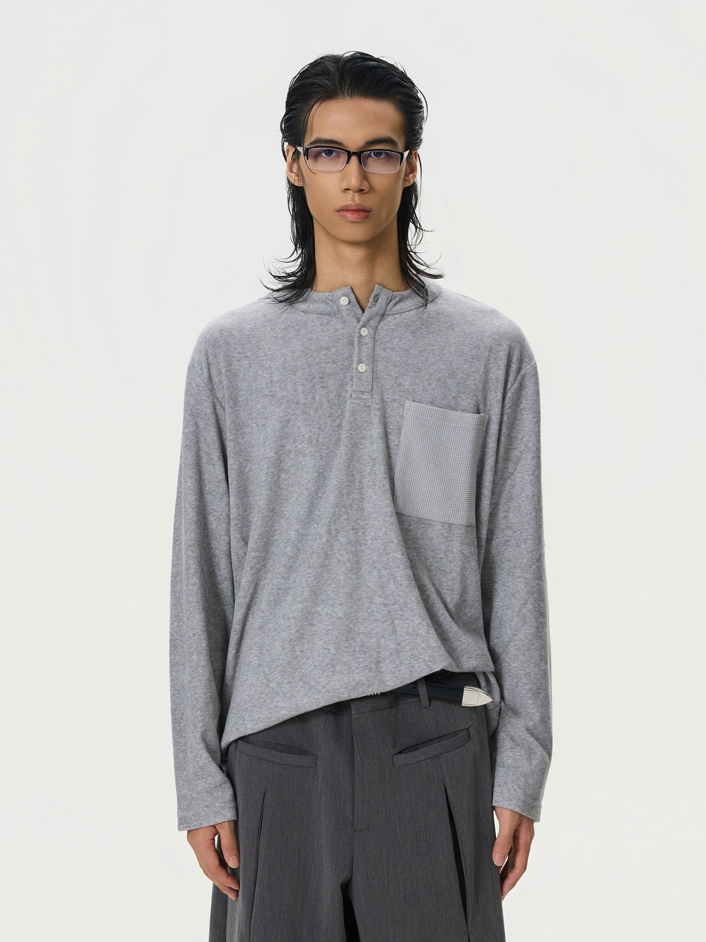 BTSG Soft Waxy Loose Woolen Inner Long Sleeve