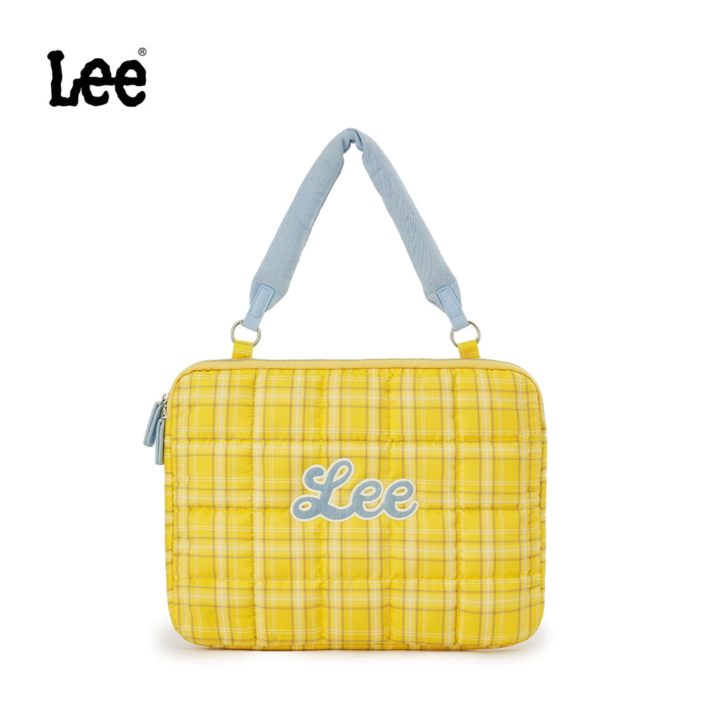 Lee Contrast Checked Tote Bag
