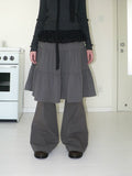 ANG: Project Retro Drape Thin Fake Two-piece Culottes