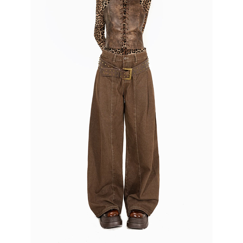 Arielink Vintage Low-Rise Spice Girl Straight Jeans
