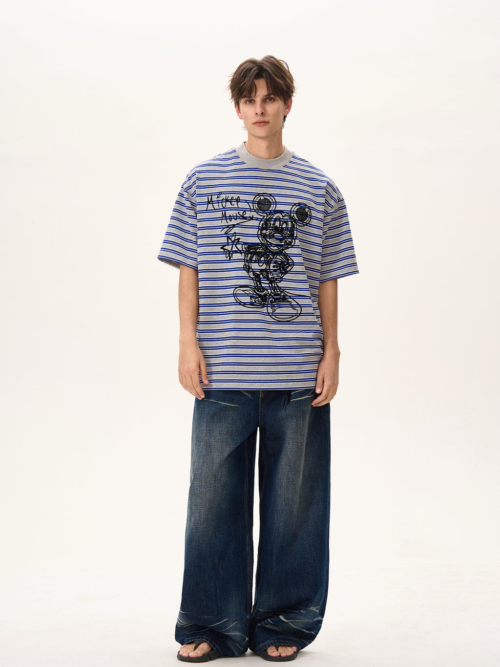 BTSG Mickey striped Tee