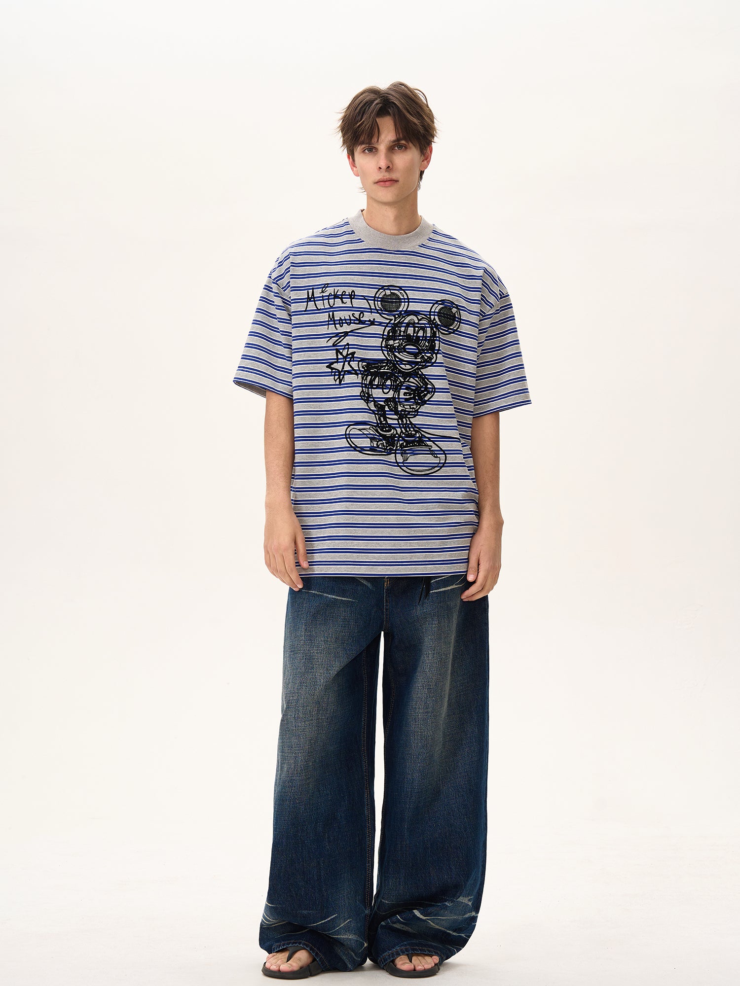 BTSG Mickey striped Tee