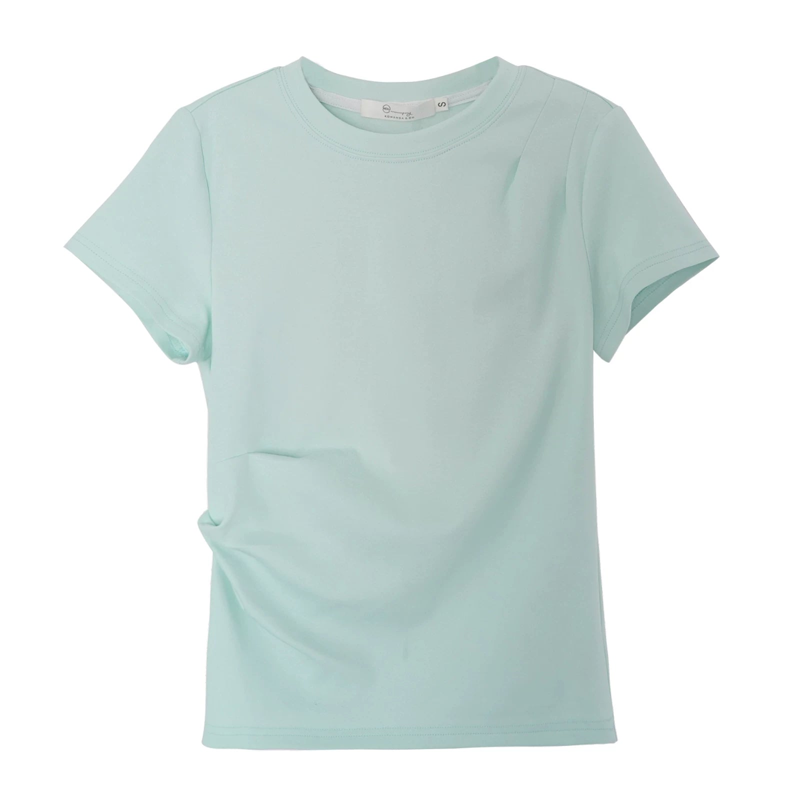 XUJING Crew Neck Shoulder Versatile Skinny Tee