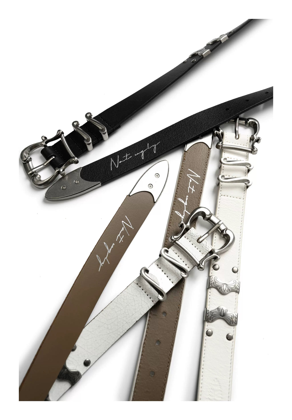 NOT UGLY Engraved Bronzing Matte Belt