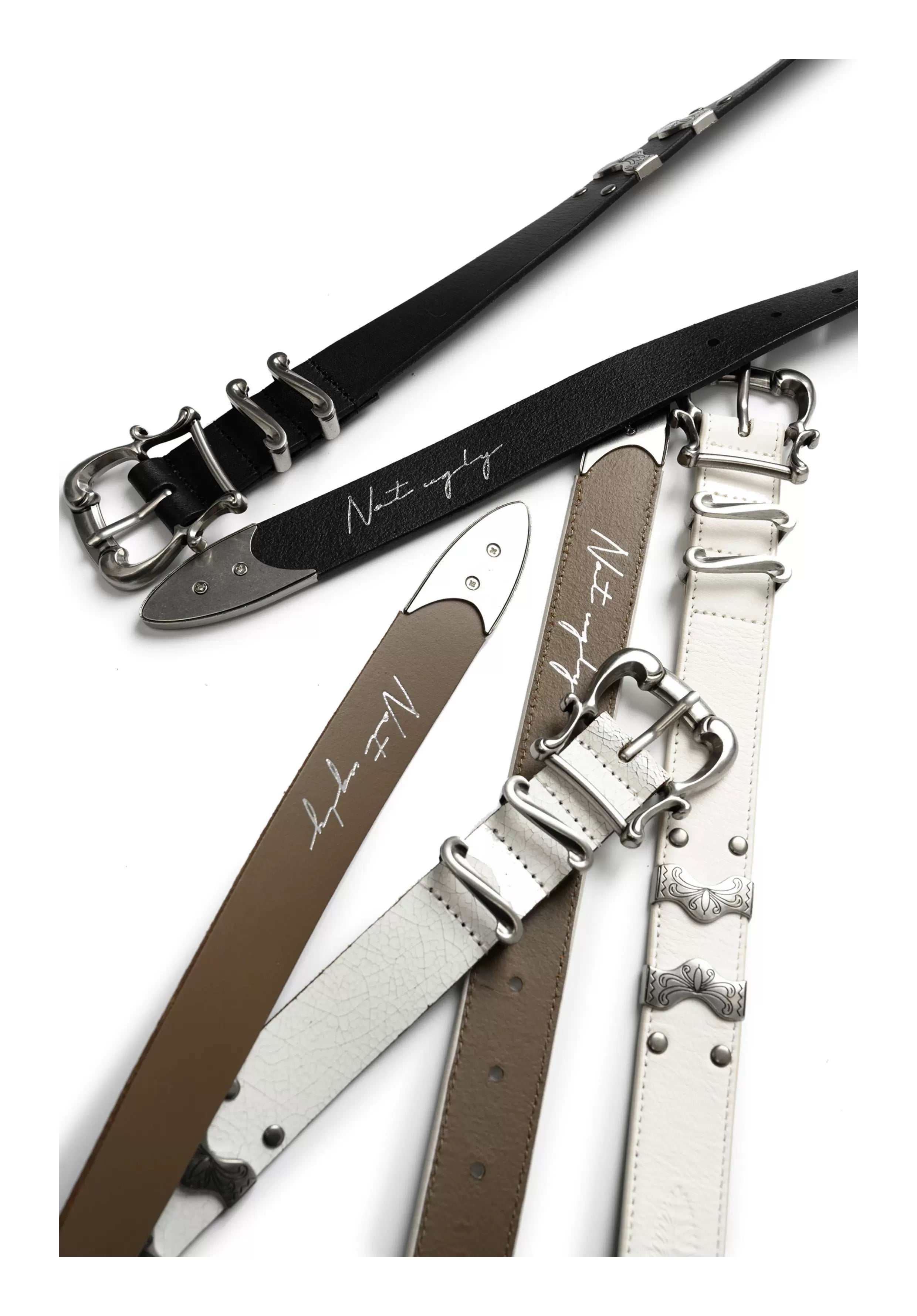 NOT UGLY Engraved Bronzing Matte Belt