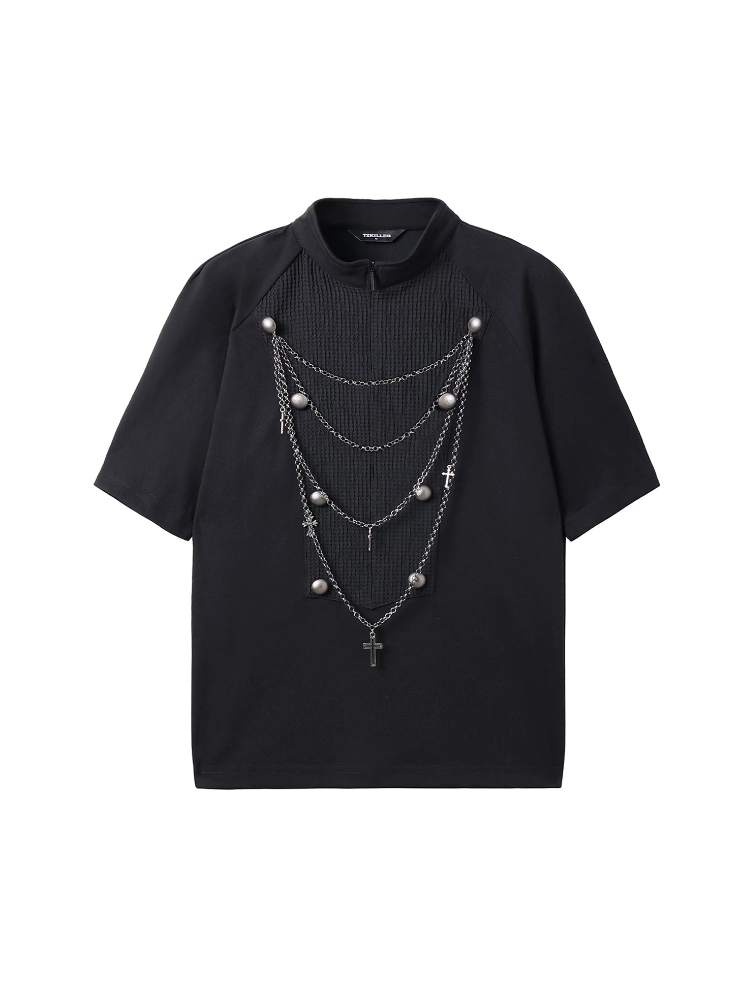 TZ Killer Removable Necklace Splicing Loose Tee