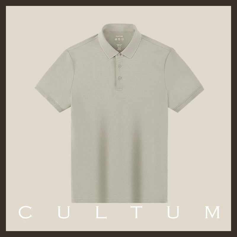 CULTUM Business Casual Versatile Solid Color POLO Shirt