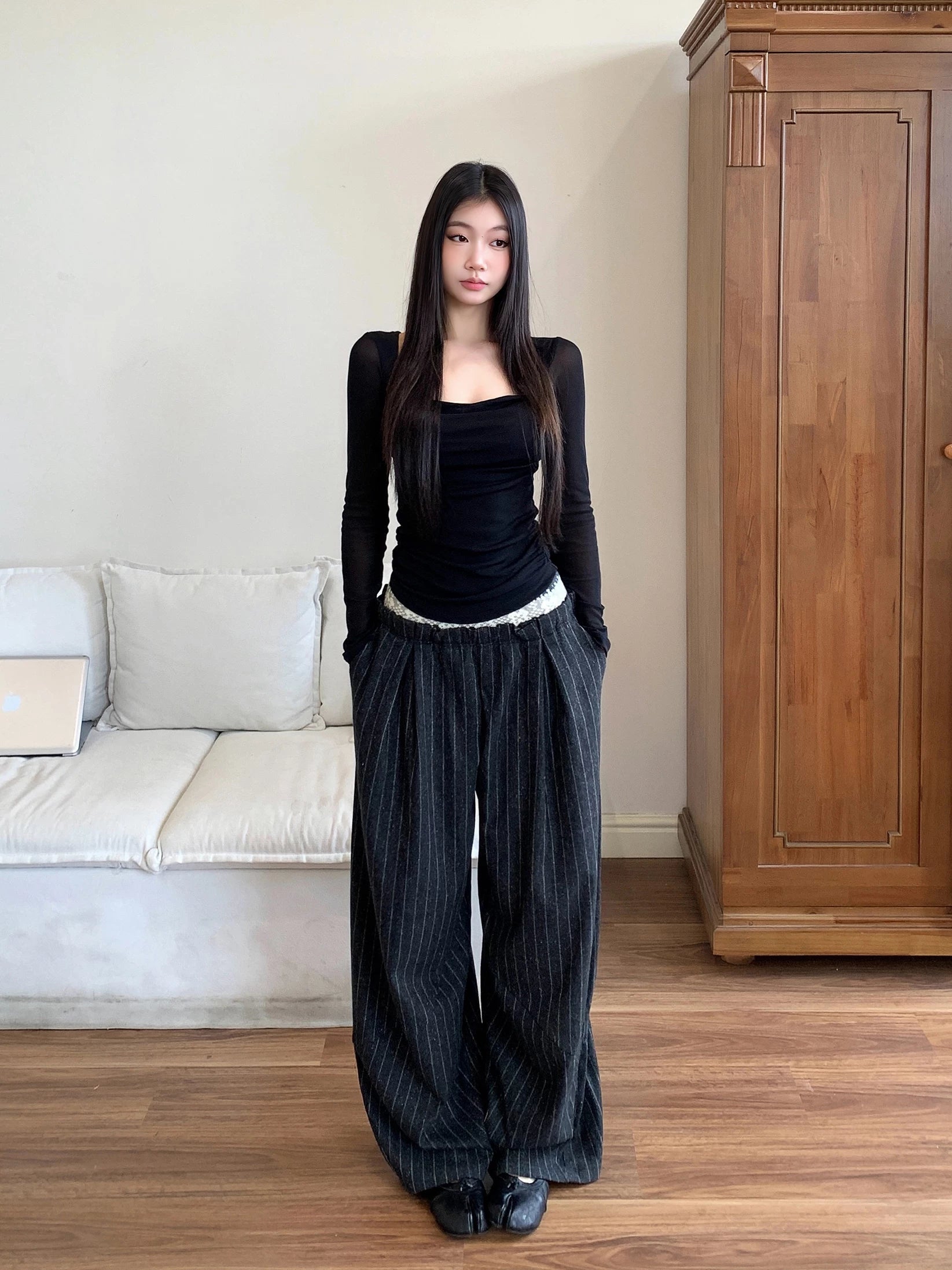 WITHMIN Inner Slim Slim Long Sleeves