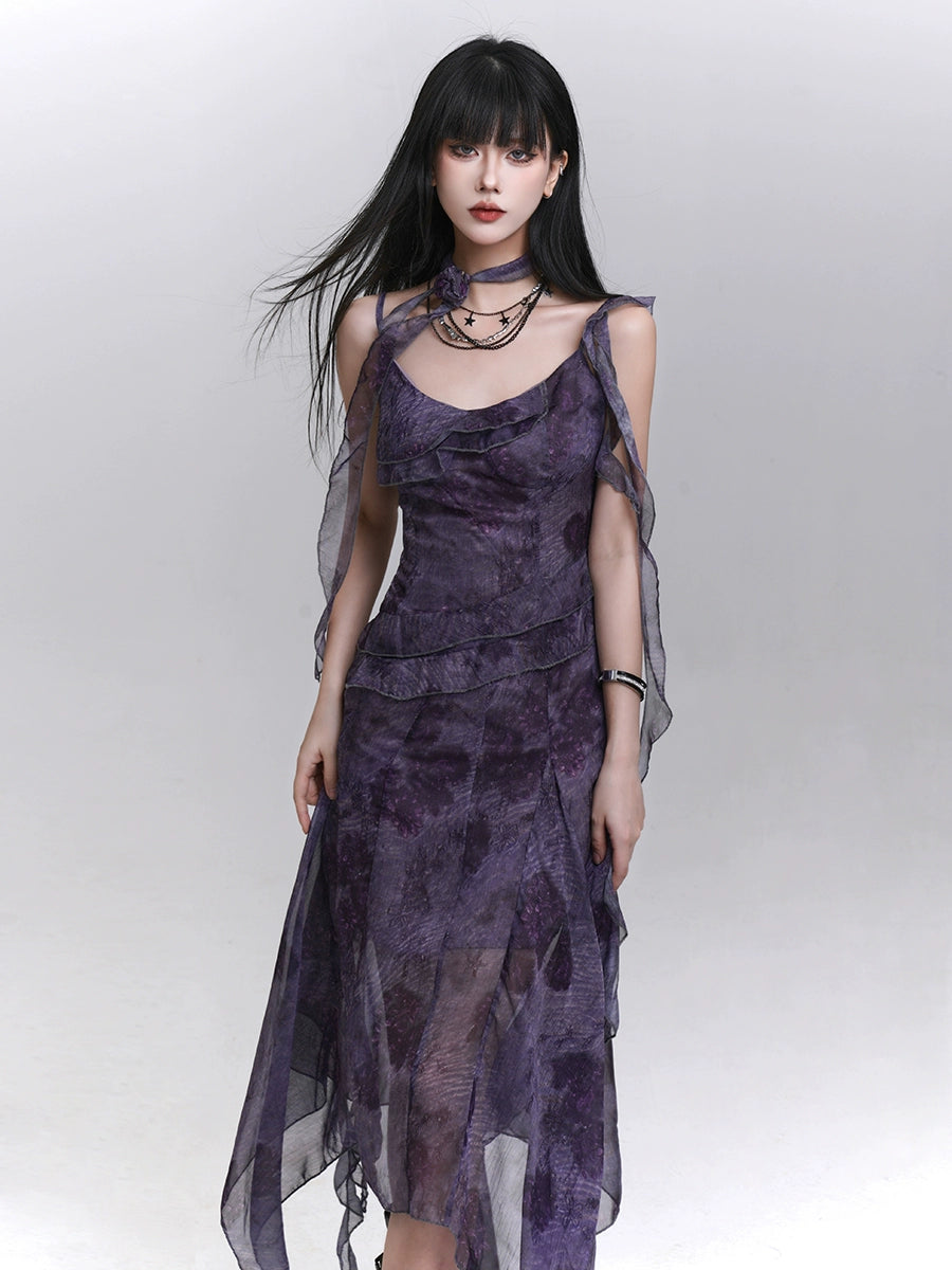 LADYGHOST Temperament Suspender Dress